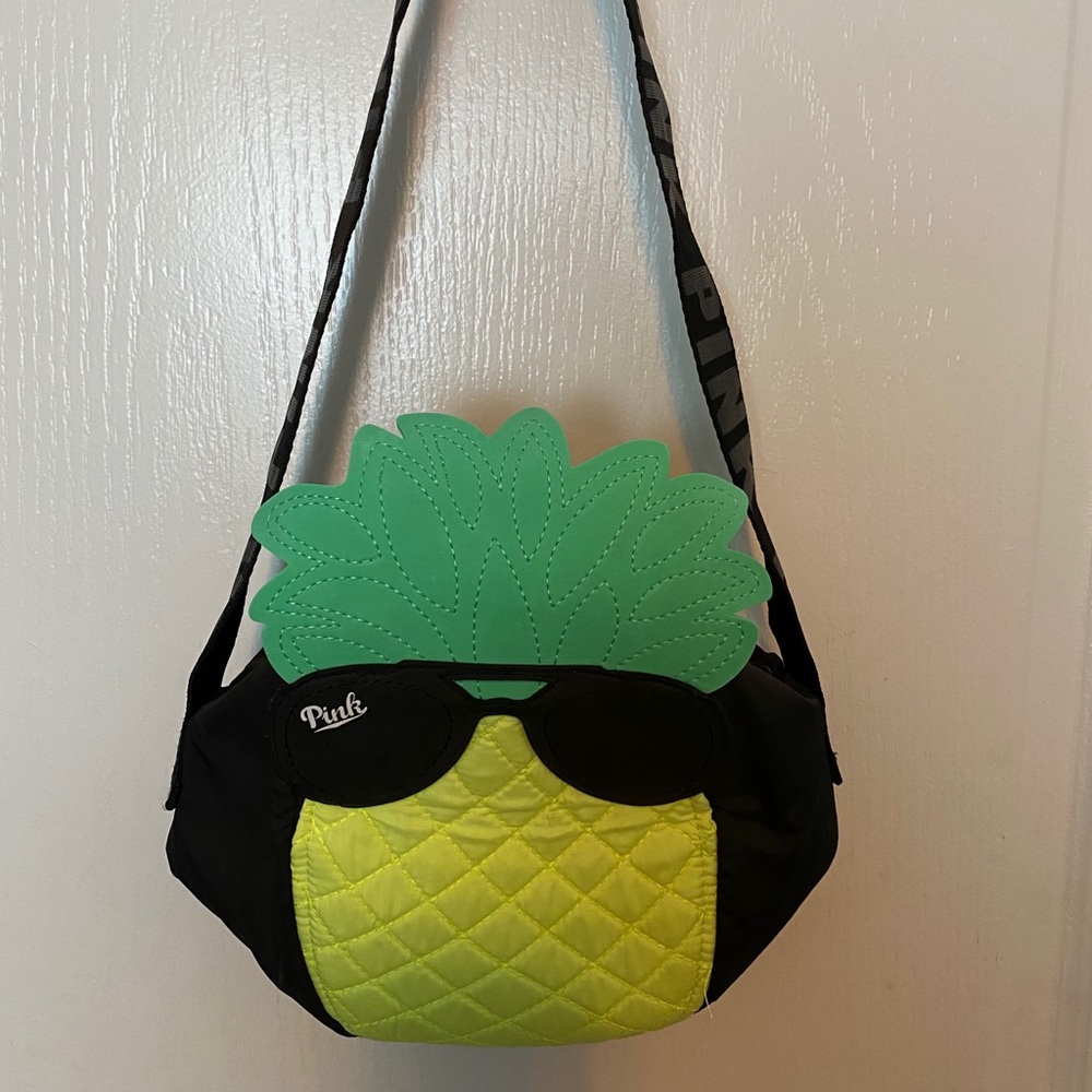 PINK pineapple insulated tote